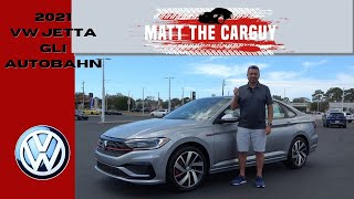 2021 VW Jetta GLI Autobahn is an awesome performance sedan Full review walk around and test drive [upl. by Egin967]