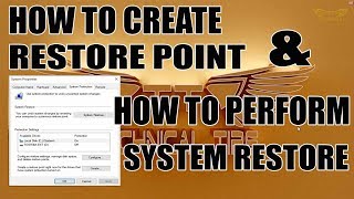 How To Create Restore Point amp How To Perform System Restore in Windows 10 [upl. by Glynias969]