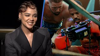 Tessa Thompson PRAISES How Director Michael B Jordan CHANGED Creed III Exclusive [upl. by Ard]