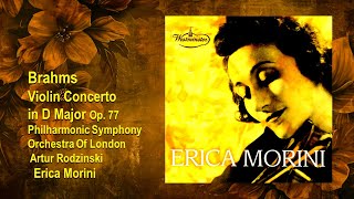 BRAHMS  Violin Concertoin Op 77  Erica Morini London Philharmonic Artur Rodzinski [upl. by Asirb]