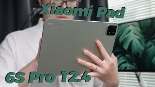 Xiaomi Pad 6S Pro 124 Review Bigger Stronger but Costlier [upl. by Ahaelam]