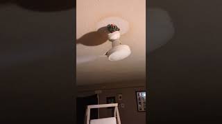 Dangerous ceiling fan situation Part 2 ceilingfan dangerous electricity wobbling [upl. by Etienne]