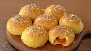 마늘향을 품은 페퍼로니 갈릭피자 만들기  재료는 간단한데 정말 맛있어요  Garlic Pizza Recipe Pizza Bombs Pepperoni Pizza [upl. by Akimat718]