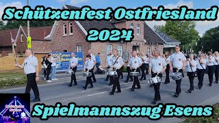 Schützenfest Ostfriesland 2024  Spielmannszug Esens Highlights [upl. by Ylagam]