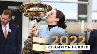 UNBEATEN HONEYSUCKLE DEFENDS CHAMPION HURDLE CROWN AT THE CHELTENHAM FESTIVAL [upl. by Absalom823]