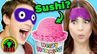 SWEET SURPRISE  Ice Cream Challenge Ft Nerdy Nummies Rosanna Pansino Part 1 of 2 [upl. by Kere466]