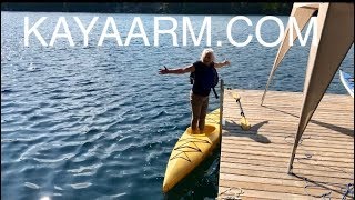 HOW TO ENTER KAYAK SAFELY WITHOUT TIPPING  kayak dock  kayak launch [upl. by Wescott]