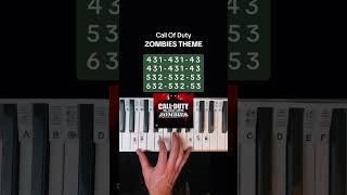 COD Zombies Theme Piano callofduty blackops pianolesson [upl. by Willms]