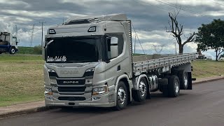 Scania 420 P zero KM com difusor de escapamento [upl. by Humo]