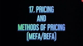 17 Pricing Methods Of Pricing MEFABEFA [upl. by Gweneth]