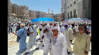 Hajj  à La Mecque les pèlerins accablés par la chaleur [upl. by Inafets769]