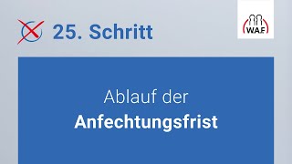 Ablauf der Anfechtungsfrist Betriebsratswahl  Schritt 25 [upl. by Assilev]