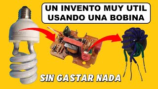 GRAN INVENTO Usando una BOBINA de una Placa Reciclada [upl. by Ttekcirc]