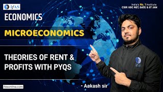 Theory of Rent Interest and Profit  Microeconomics PYQs  UGC NET Economics IFAS [upl. by Margreta]