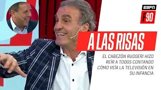 ¡IMPERDIBLE El Cabezón Ruggeri hizo reír a todos contando cómo miraba la televisión en su infancia [upl. by Boot947]