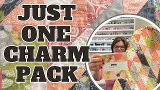 💠 Quilted Table Runner Tutorial Using ONE Charm Pack  Quilting Fun [upl. by Macswan]