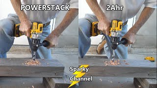 DeWalt New POWERSTACK™ Battery DCBP034 Challenge vs DeWalt 2Ahr Battery [upl. by Mckee]