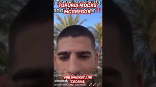 TOPURIA shuts down MCGREGOR with EPIC response after CRITICISM [upl. by Anoynek]