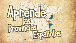 Ayuda para aprender y memorizar las Provincias Españolas  Organización Territorial [upl. by Yelroc353]