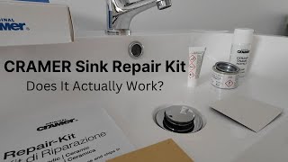 How to fix a chipped bathroom sink using a Cramer Sink Repair Kit [upl. by Anirok357]