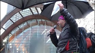 Umberto Albarella speaks for UCU at the March for Gaza in Sheffield on7th Dec 2024 [upl. by Basset187]