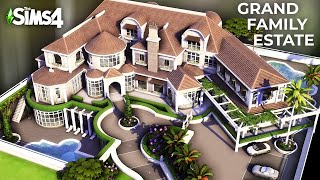 Sims 4 FAMILY MANSION OF YOUR DREAMS 7 Bedrooms 3 Pools amp Home Gym No CC [upl. by Dong]