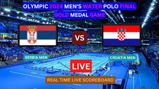 Serbia Vs Croatia LIVE Score UPDATE Gold Medal Game 2024 Paris Olympic Men’s Water Polo Final LIVE [upl. by Ahsieket]