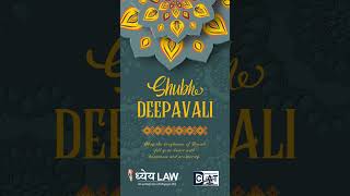 Dhyeya Law wishes you all a very Happy Diwali diwali festivevibes [upl. by Wawro]