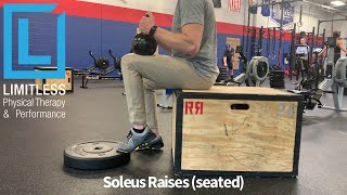 Seated Soleus Raise Better Ankle Mobility Less Achilles Pain [upl. by Magen450]