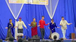 Bageu nadi salala christan cover dance  christ ambassador camp 2024 [upl. by Ynatirb251]