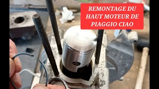 Réfection haut moteur et carburateur du Piaggio Ciao [upl. by Roswell]