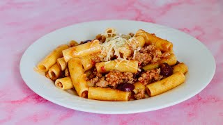 Rigatoni alla Buttera sugo di salsiccia olive e pecorino antica ricetta Maremmana [upl. by Perla]