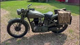 1939 BSA M20 500 cc SV Military Motorcycle  Spinningwheel Classic Cars [upl. by Ardyce]