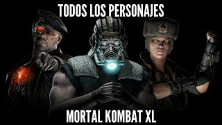 Mortal Kombat XL  Todos los Personajes  Characters Selec  Gameplay PS4 Pro [upl. by Ellekram]