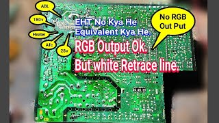 Videocon Crt tv problem No RGB Output🔥Bharat Electronics🔥 [upl. by Medin]