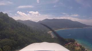 Tioman Island landing in a Cirrus sr22 G6 [upl. by Oelc977]