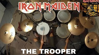 Iron Maiden  THE TROOPER Drum Cover [upl. by Ayardna531]