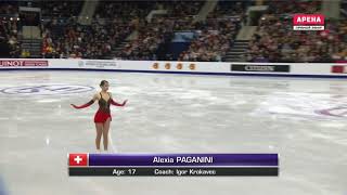 Alexia Paganini – 2019 European Figure Skating Championships SP [upl. by Imoyik]