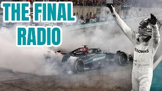 Lewis Hamiltons Last Radio Message With Mercedes Team  2024 Abu Dhabi Grand Prix [upl. by Adanama]