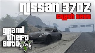 Gta 5 car mods  Nissan 370z Crash Test FULL HD 60FPSREAL CARS IN GTAV [upl. by Vaasta218]