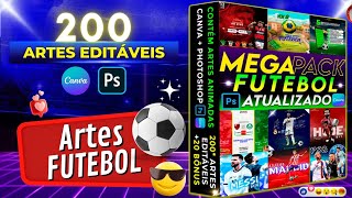 Pack de Arte Editáveis de Futebol [upl. by Racso377]