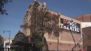 Historic sign at Brooklyn theater being restored [upl. by Bove]