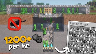 EASY Creeper Farm Minecraft 120  1200 Gunpowder Per Hour [upl. by Ettedranreb964]