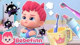 No No ToothbrushingㅣEP139ㅣSong for KidsㅣBebefinn Nursery Rhymes [upl. by Dido]