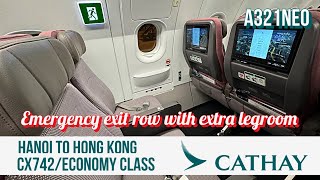 ✈️ Extra legroom of A321neo｜Hanoi to Hanoi｜CX742｜VLML [upl. by Khudari]