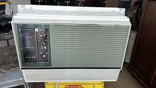 1960’s General Electric GE Fashionette 6000 BTU Air Conditioner Avocado Green Variation [upl. by Ardnasil455]