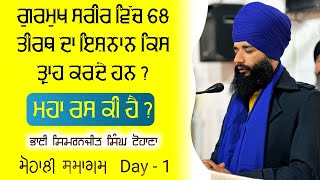 Gurmukh Srir Vich 68 Tirath da Ishnan kis trah Krde Han  Mohali Smagam  Day 1  Pmkc Tohana [upl. by Adnar528]