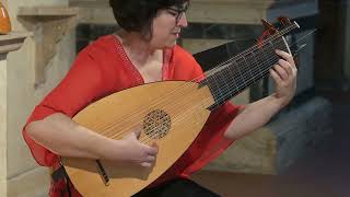 J S Bach  Air amp Gavotte from Suite BWV 1068  Evangelina Mascardi baroque lute [upl. by Brenna]