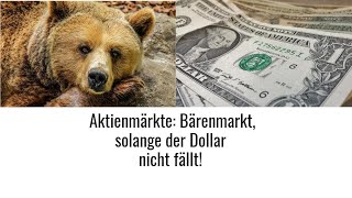 Aktienmärkte Bärenmarkt solange der Dollar nicht fällt Videoausblick [upl. by Ayotyal]