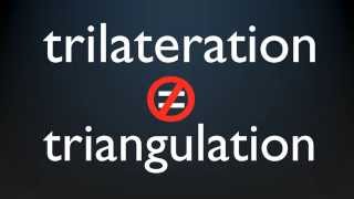 How GPS works Trilateration explained [upl. by Fulbert]